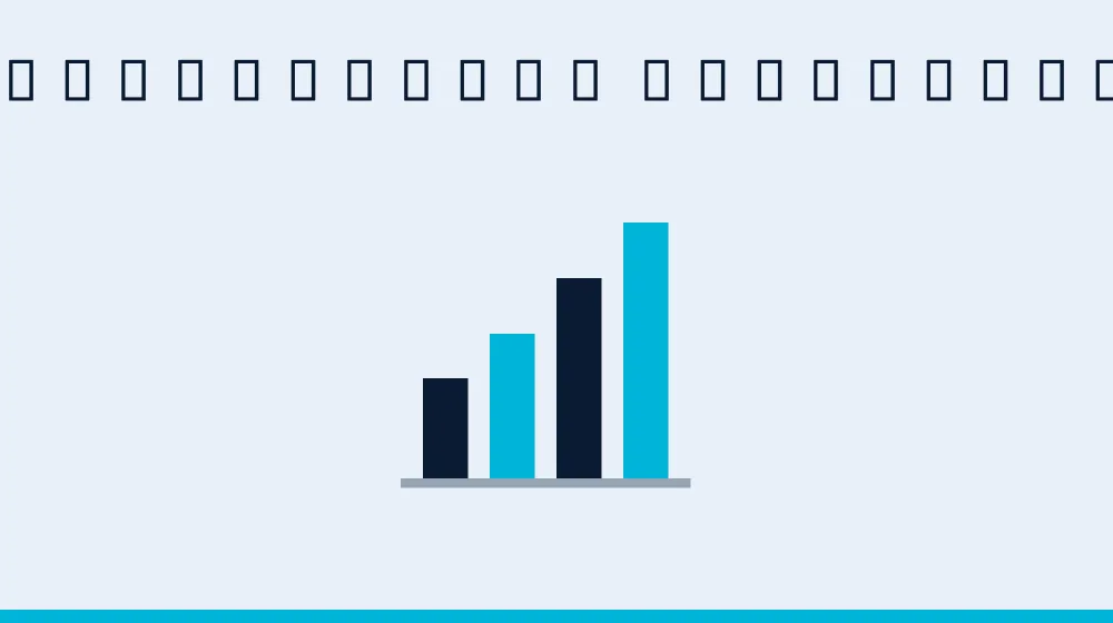 Bar chart showing data-driven decisions with AI automation for enterprises